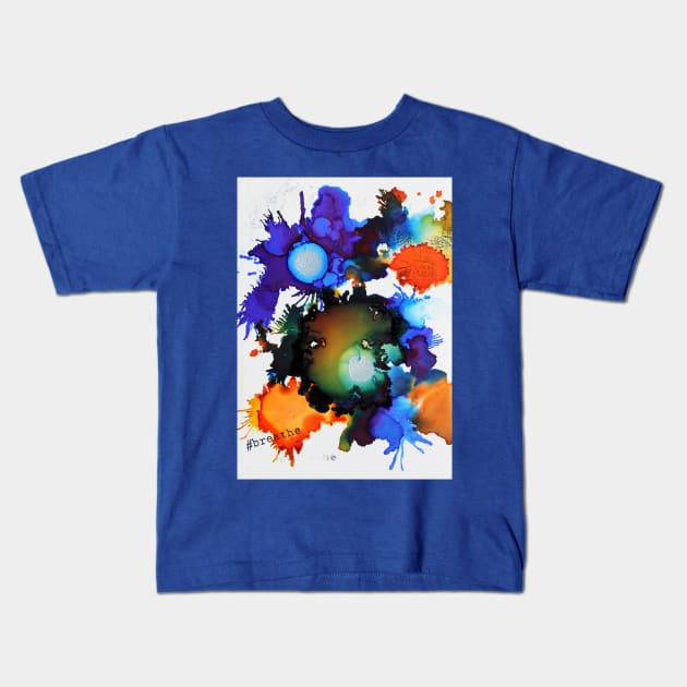 Breathe (happy art) Kids T-Shirt by mptresart